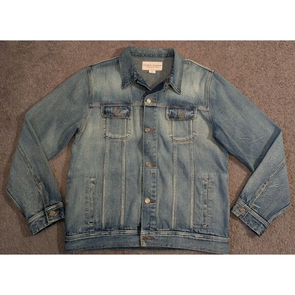 Thursday Boot Company Everyday Blue Denim Trucker Jean Jacket Men's XL - Picture 1 of 6